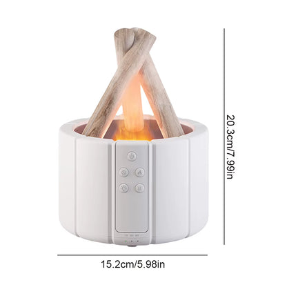 250Ml Campfire Flame Fire Diffuser 7 Colors Night Light Bonfire Aromatherapy Essential Oil Diffuser Timer Auto Shut-Off