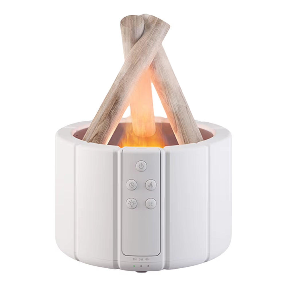 250Ml Campfire Flame Fire Diffuser 7 Colors Night Light Bonfire Aromatherapy Essential Oil Diffuser Timer Auto Shut-Off