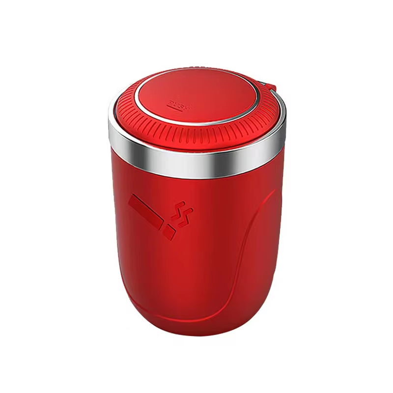 Car Cigarette Ashtray Cup with Lid with LED Light Portable Detachable Vehicle Ashtray Holder Cigarette Ashtray Interior Parts